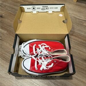 CONVERSE All Star Chuck Taylor Hi Top RED Youth 3J232 Kids Shoes size 11 new
